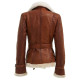 Womens Shearling Brown Jacket
