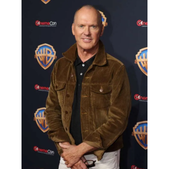 Beetlejuice Beetlejuice 2024 Michael Keaton Brown Jacket