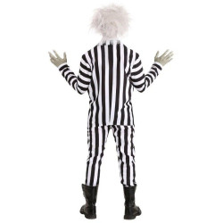 Beetlejuice Black and White Zebra Stripes Suit
