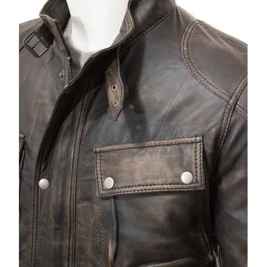 Men's Brown Vintage Leather Jacket
