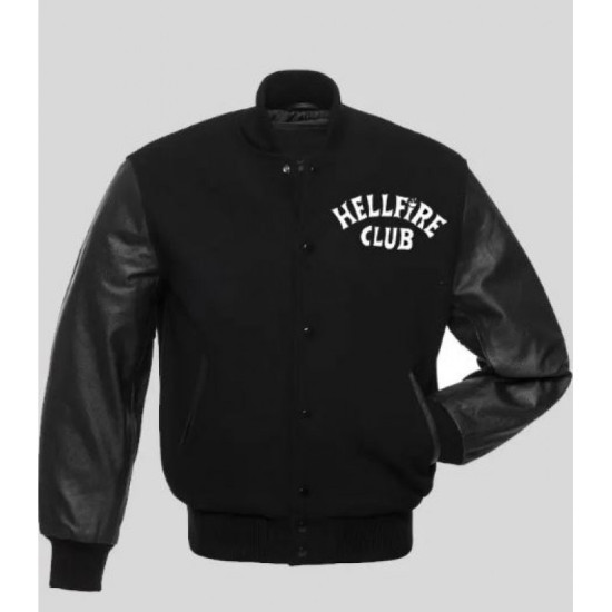 Stranger Things S04 Hellfire Club Varsity Jacket Stranger Things S04 Hellfire Club Varsity Jacket