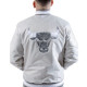 Chicago Bulls Silver Satin Jacket