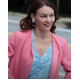 Cupid for Christmas Melanie Stone Pink Coat