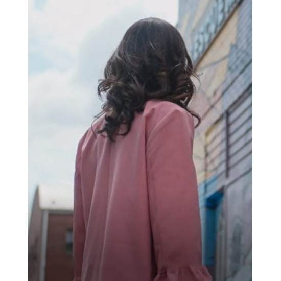 Cupid for Christmas Melanie Stone Pink Coat