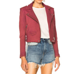 The Woman In The House Season Lisa Red Leather jacket