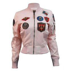 Womens Top Gun MA-1 Jacket With Patches
